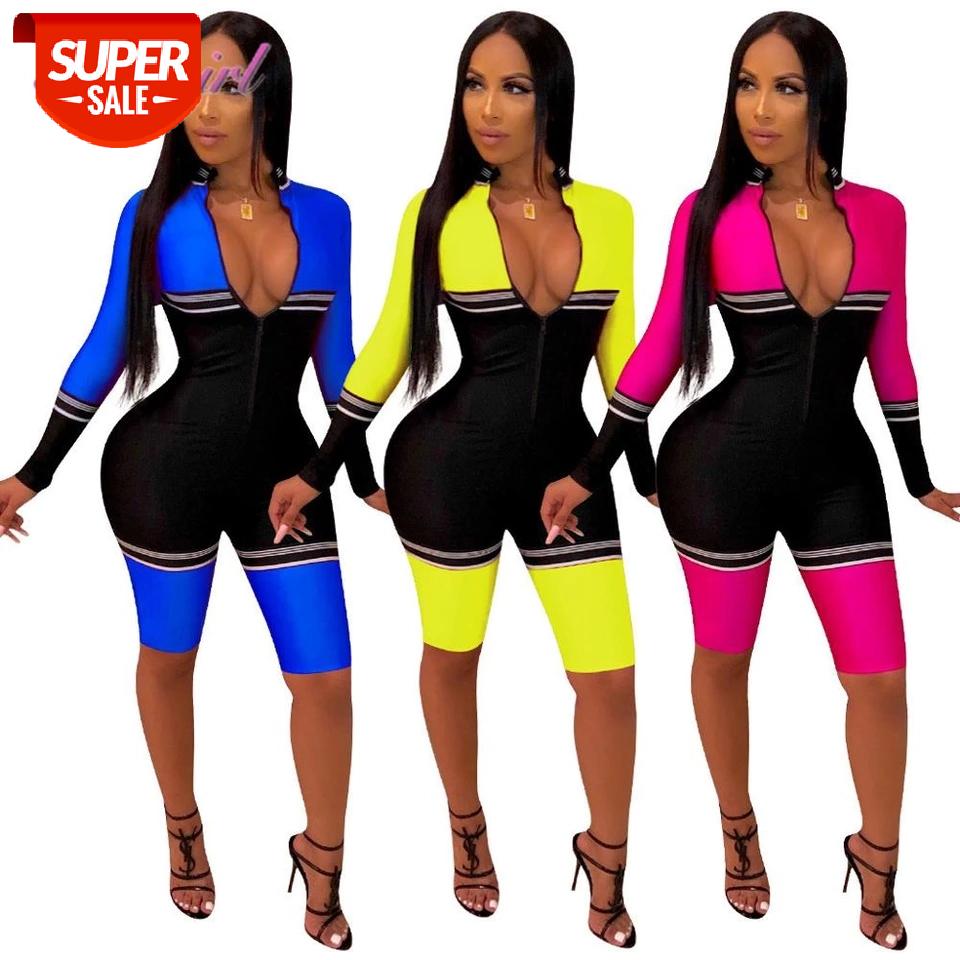 Women Jogging Casual Color Patchwork Long Sleeve Zipper Up Bodycon Jumpsuits Outfit Night Party Rompers Overalls Soprt Tracksuit #1j8K, Black;white
Women Jogging Casual Color Patchwork Long Sleeve Zipper Up Bodycon Jumpsuits Outfit Night Party Rompers Overalls Soprt Tracksuit #1j8K, Black;white