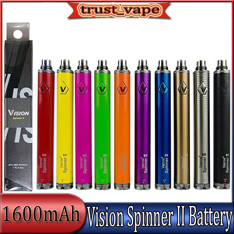 Vision Spinner 2 II Battery 1600mAh Ego C Twist Variable Voltage VV 3.3-4.8V Electronic Cigarette For Ego Thread Atomizers
Vision Spinner 2 II Battery 1600mAh Ego C Twist Variable Voltage VV 3.3-4.8V Electronic Cigarette For Ego Thread Atomizers
