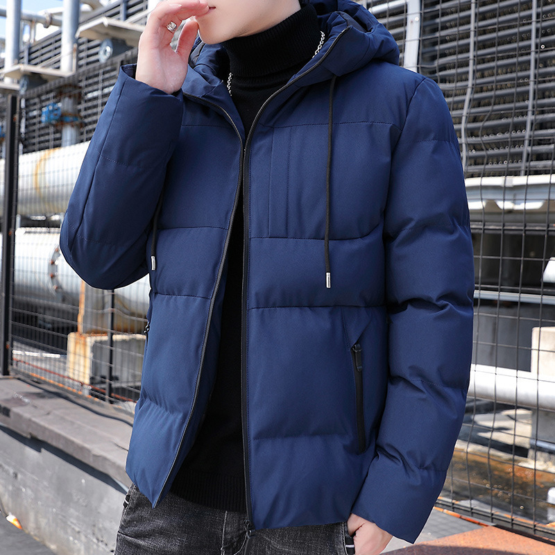 Parkas Men Winter Thick Bomber Jacket Mens Fashion Slim Fit Cotton Padded Hooded Coat Casual Baseball Outwear Men Plus Size 201127