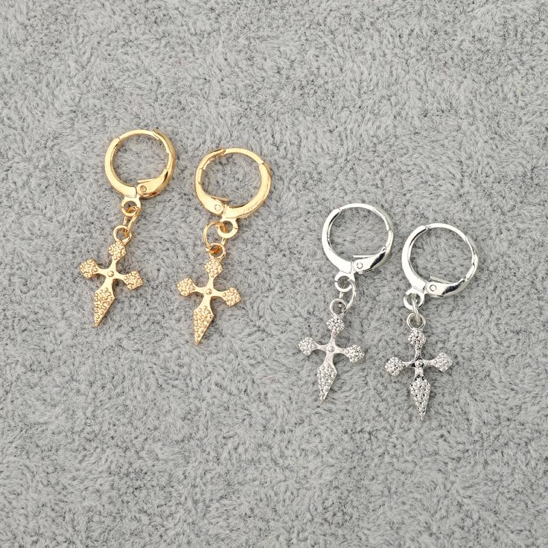 Hoop & Huggie 1Pair Vintage Simple Cross Earrings For Women Men Punk Trendy Gold Metal Color Geometric Stud Jewelry E659
Hoop & Huggie 1Pair Vintage Simple Cross Earrings For Women Men Punk Trendy Gold Metal Color Geometric Stud Jewelry E659