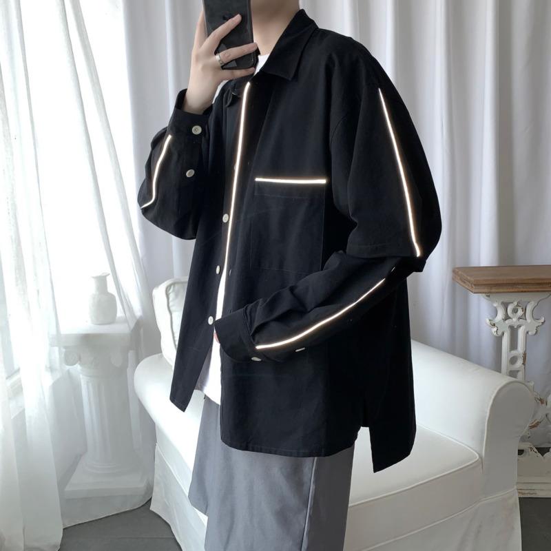 Men' long-sleeved shirt 2020 spring and summer new loose wild couple pure color long-sleeved shirt young fashion men' clothing, Black
Men' long-sleeved shirt 2020 spring and summer new loose wild couple pure color long-sleeved shirt young fashion men' clothing, Black