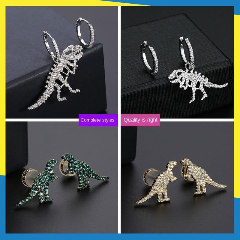 Dangle & Chandelier 2021 Full Diamond Cute Retro Asymmetric Green Dinosaur Series Earrings Female Bone Dragon Ladies Brand Jewelry
Dangle & Chandelier 2021 Full Diamond Cute Retro Asymmetric Green Dinosaur Series Earrings Female Bone Dragon Ladies Brand Jewelry