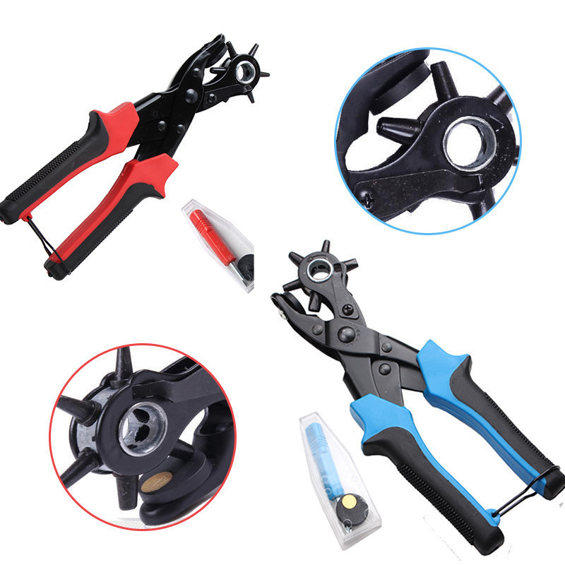 Punch Pliers Set For Belts Watch Bands Straps Punch Pliers Portable Heavy Leather Hole Punch Plier Home Leathercraft Tool Y200321