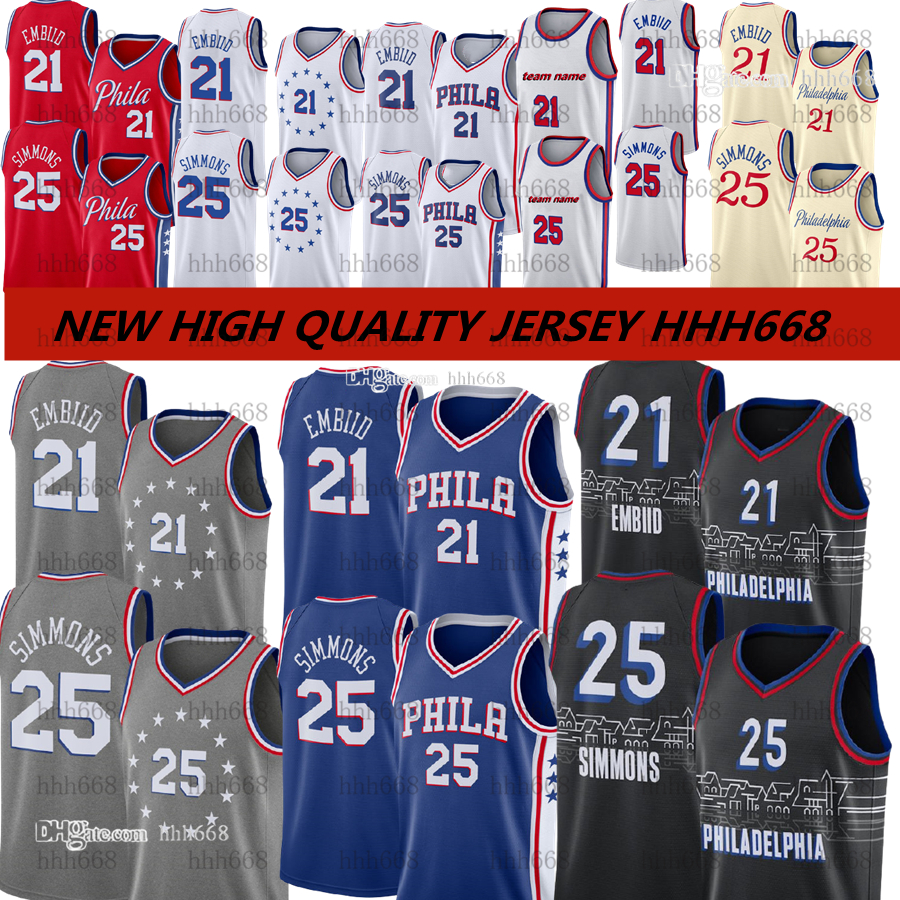 High Quality Men's Joel 21 Embiid Jerseys Ben 25 Simmons Men Basketball City Jersey Retro Mesh 3 Iverson Jersey S-XXL
High Quality Men's Joel 21 Embiid Jerseys Ben 25 Simmons Men Basketball City Jersey Retro Mesh 3 Iverson Jersey S-XXL