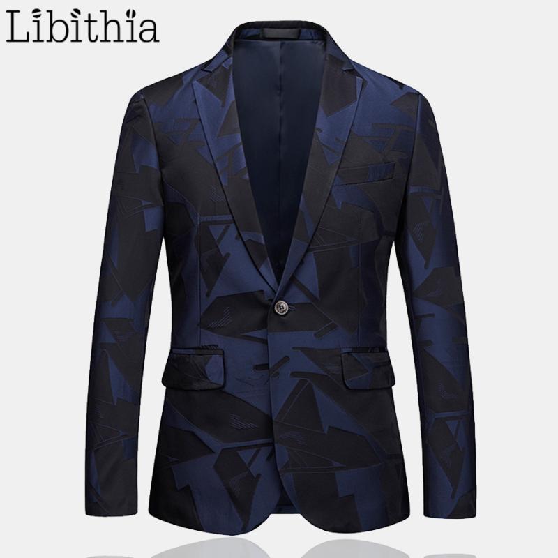 Men Casual One Button Blazers Cotton Print Designer Men Tuxedo Dress Wedding Suit Plus Size -6XL Clothes Male Blue T2011
Men Casual One Button Blazers Cotton Print Designer Men Tuxedo Dress Wedding Suit Plus Size -6XL Clothes Male Blue T2011