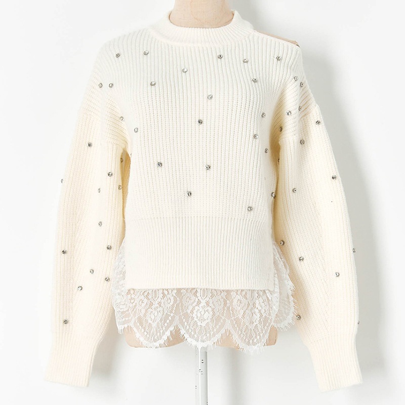 High Quality Women Sweaters Boutique Sexy Hollow Luxury Rivets Out of the Shoulder. Slight Slash-neck Women's Pullovers. Solid Tops. 3471, Beige
High Quality Women Sweaters Boutique Sexy Hollow Luxury Rivets Out of the Shoulder. Slight Slash-neck Women's Pullovers. Solid Tops. 3471, Beige