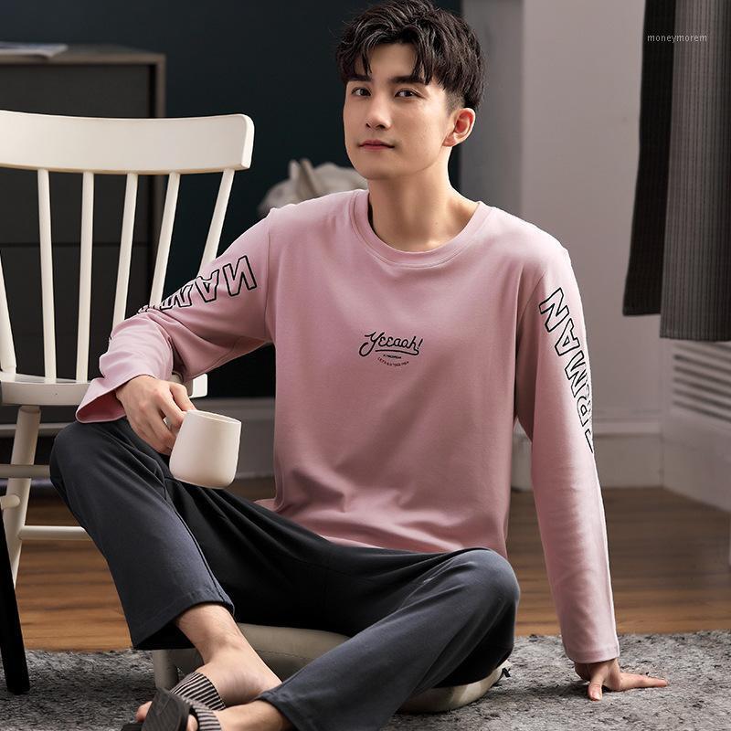 Pyjama Homme Cotton Pajamas Home Service Men's Spring and Autumn Long-sleeved Pink Men's Suit Youth Dormir Tops Sommeil Tops New1, See chart
Pyjama Homme Cotton Pajamas Home Service Men's Spring and Autumn Long-sleeved Pink Men's Suit Youth Dormir Tops Sommeil Tops New1, See chart