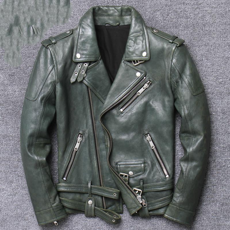 Vintage Men Spring Sheepskin Genuine Motorcycle Slim Mens Leather Jacket Casaco V-17003 YY1021, Black
Vintage Men Spring Sheepskin Genuine Motorcycle Slim Mens Leather Jacket Casaco V-17003 YY1021, Black
