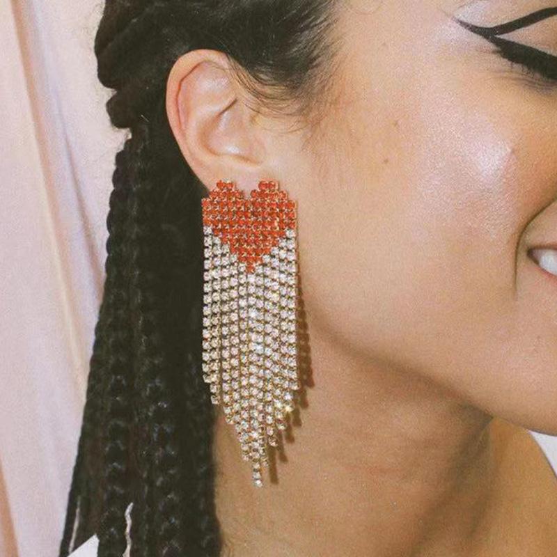 BLIJERY Vintage Red Rhinestones Heart Long Drop Earrings for Women Crystal Big Dangle Statement Earrings Wedding Party Jewelry
BLIJERY Vintage Red Rhinestones Heart Long Drop Earrings for Women Crystal Big Dangle Statement Earrings Wedding Party Jewelry