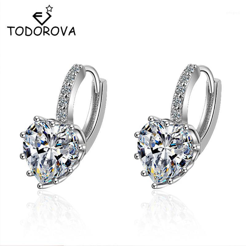 Hoop & Huggie Todorova Lady's Earrings Heart Love Luxury CZ Cubic Zirconia Crystal Earring For Women Wedding Jewelry1
Hoop & Huggie Todorova Lady's Earrings Heart Love Luxury CZ Cubic Zirconia Crystal Earring For Women Wedding Jewelry1