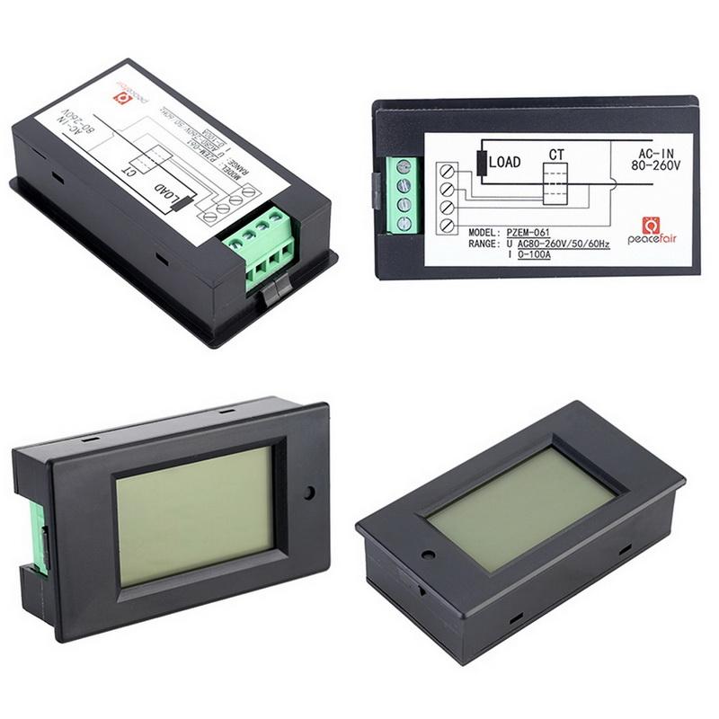 LCD Display Digital Ammeter Voltmeter Multimeter Current Voltage Power Energy Monitor
LCD Display Digital Ammeter Voltmeter Multimeter Current Voltage Power Energy Monitor