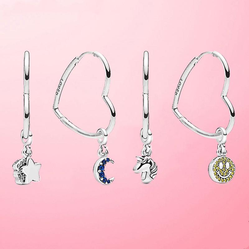 925 Sterling Silver Earring Large Asymmetric Hearts Of Love Earrings For Women Wedding Gift Fashion Jewelry
925 Sterling Silver Earring Large Asymmetric Hearts Of Love Earrings For Women Wedding Gift Fashion Jewelry