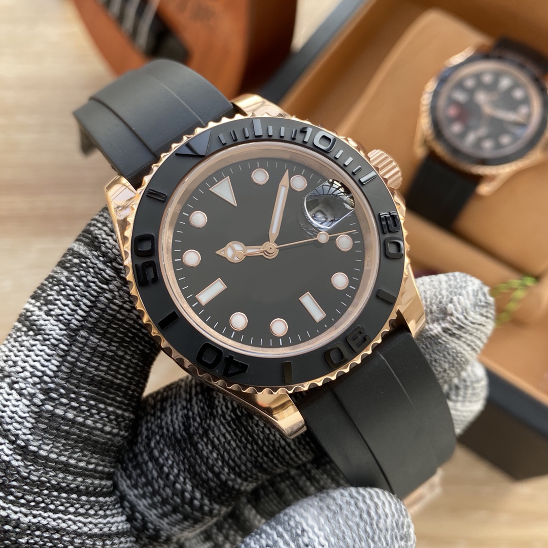 hjd Men's luxury watch 316 fine steel case anti fingerprint ceramic ring comfortable rubber strap sapphire glass waterproof 40mm ST9 Designer de luxe Wristwatches
hjd Men's luxury watch 316 fine steel case anti fingerprint ceramic ring comfortable rubber strap sapphire glass waterproof 40mm ST9 Designer de luxe Wristwatches