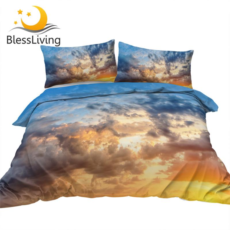 BlessLiving Cumulus Sky Bedding Set Sunset Clouds Comforter Cover Blue Sky Bed Cover Set Galaxy Pine Tree Landscape Bedspreads
BlessLiving Cumulus Sky Bedding Set Sunset Clouds Comforter Cover Blue Sky Bed Cover Set Galaxy Pine Tree Landscape Bedspreads