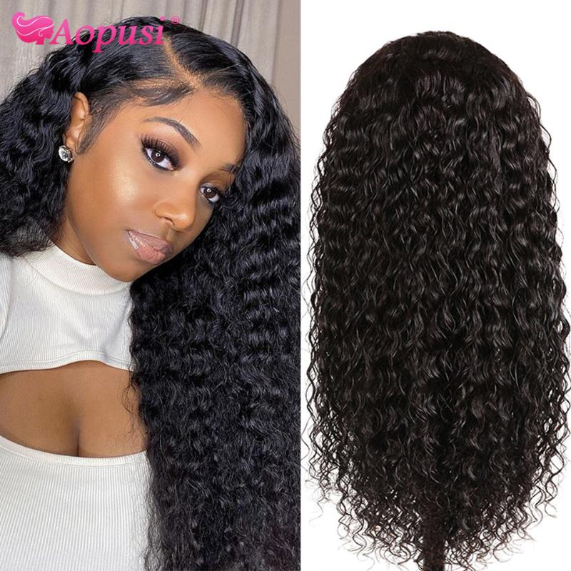 Aopusi 13*4 Water Wave Lace Front Wig Brazilian Human Hair Lace Wigs Pre Plucked With Baby Hair 150% Density Natural Hairline, As pic
Aopusi 13*4 Water Wave Lace Front Wig Brazilian Human Hair Lace Wigs Pre Plucked With Baby Hair 150% Density Natural Hairline, As pic