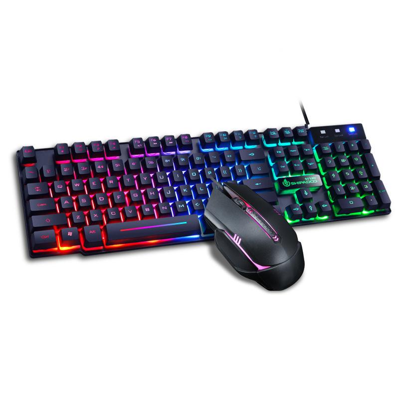 Wired Gaming Keyboard Mechanical Feeling Backlit Keyboards USB 104 Keycaps Keyboard Waterproof Computer Game Keyboards Set Combo
Wired Gaming Keyboard Mechanical Feeling Backlit Keyboards USB 104 Keycaps Keyboard Waterproof Computer Game Keyboards Set Combo