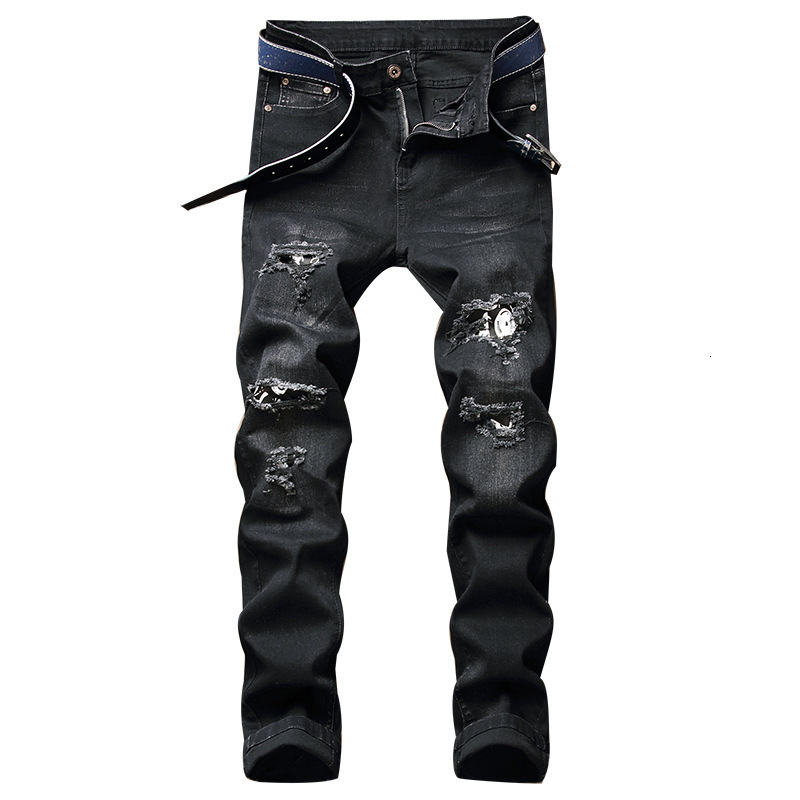 2021 New Denim Ripped Hole Bike Straight Jeans Large Men 38 40 42 Autumn Hip Hop Punk Rock Streetwear Trouers K9I9, In belt ty719
2021 New Denim Ripped Hole Bike Straight Jeans Large Men 38 40 42 Autumn Hip Hop Punk Rock Streetwear Trouers K9I9, In belt ty719