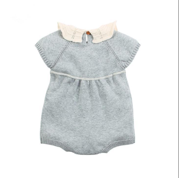 Knitted Clothes Newborn Girl Cotton Infant Rompers For Boys Girls New Born Jumpsuit Baby Boy Romper 201027