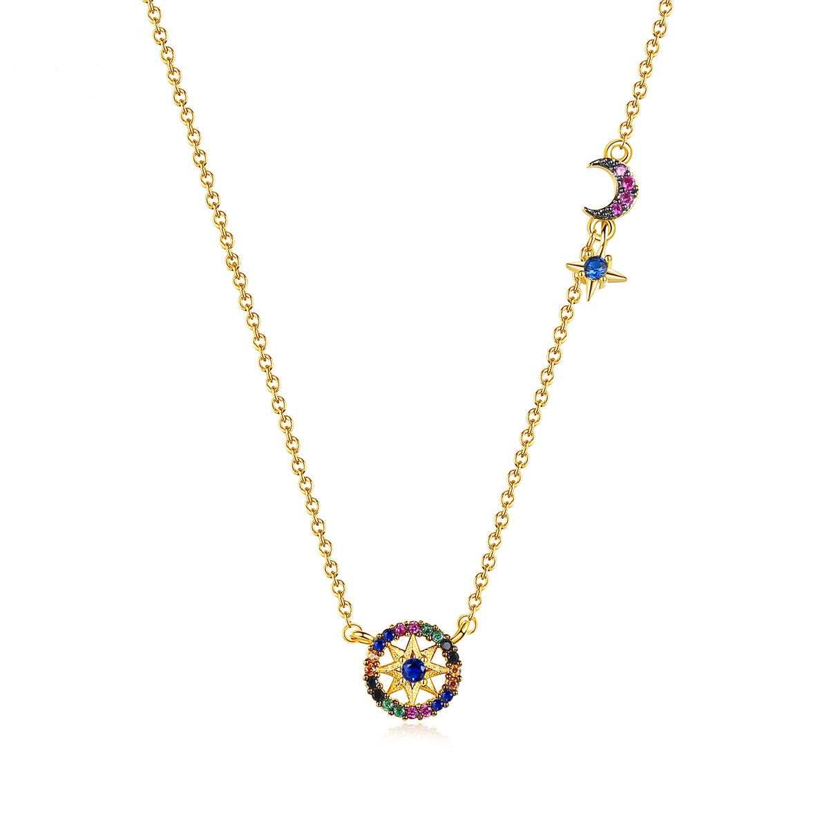 2021 new charm pendants necklace women gold color copper plated 18k zircon chokers fashion ladies necklaces with pouch to festival gift, Silver
2021 new charm pendants necklace women gold color copper plated 18k zircon chokers fashion ladies necklaces with pouch to festival gift, Silver