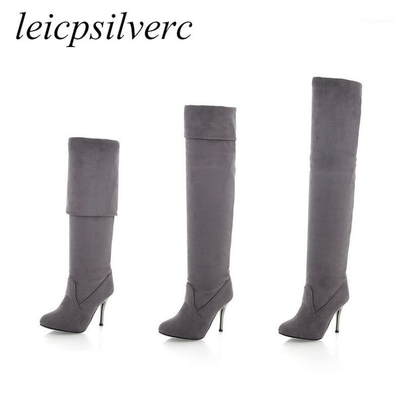 Women Boots Spring Autumn High Heels Shoes 2020 New Fashion Sexy Flock Over The Knee Slip on Stretch Slim Boot Black Brown Grey1
Women Boots Spring Autumn High Heels Shoes 2020 New Fashion Sexy Flock Over The Knee Slip on Stretch Slim Boot Black Brown Grey1