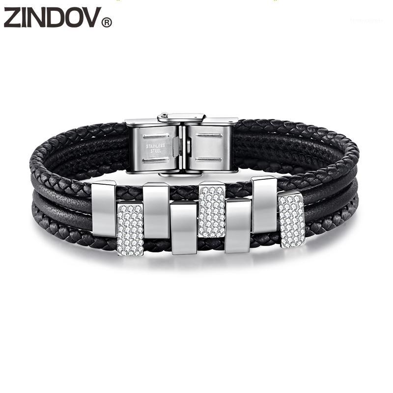 Tennis ZINDOV Women Bracelet Leather Black Crystals High Quality Girls Fashion Jewelry Stainless Steel Braided Ladies1
Tennis ZINDOV Women Bracelet Leather Black Crystals High Quality Girls Fashion Jewelry Stainless Steel Braided Ladies1