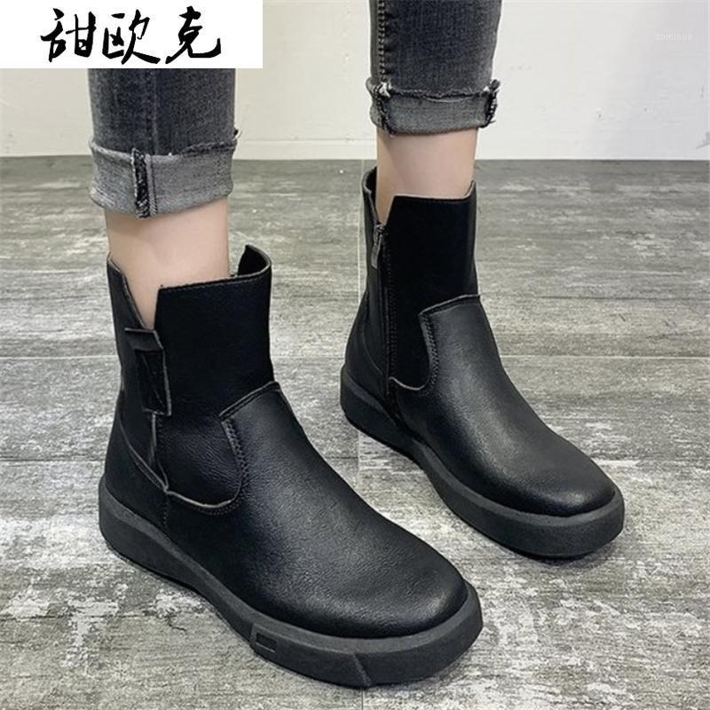 2020 Winter Women's Boots Fashion Women Ankle Boots Low-heeled Warm Retro Zipper Snow for Women Shoes Botas Mujer1, Black single li
2020 Winter Women's Boots Fashion Women Ankle Boots Low-heeled Warm Retro Zipper Snow for Women Shoes Botas Mujer1, Black single li
