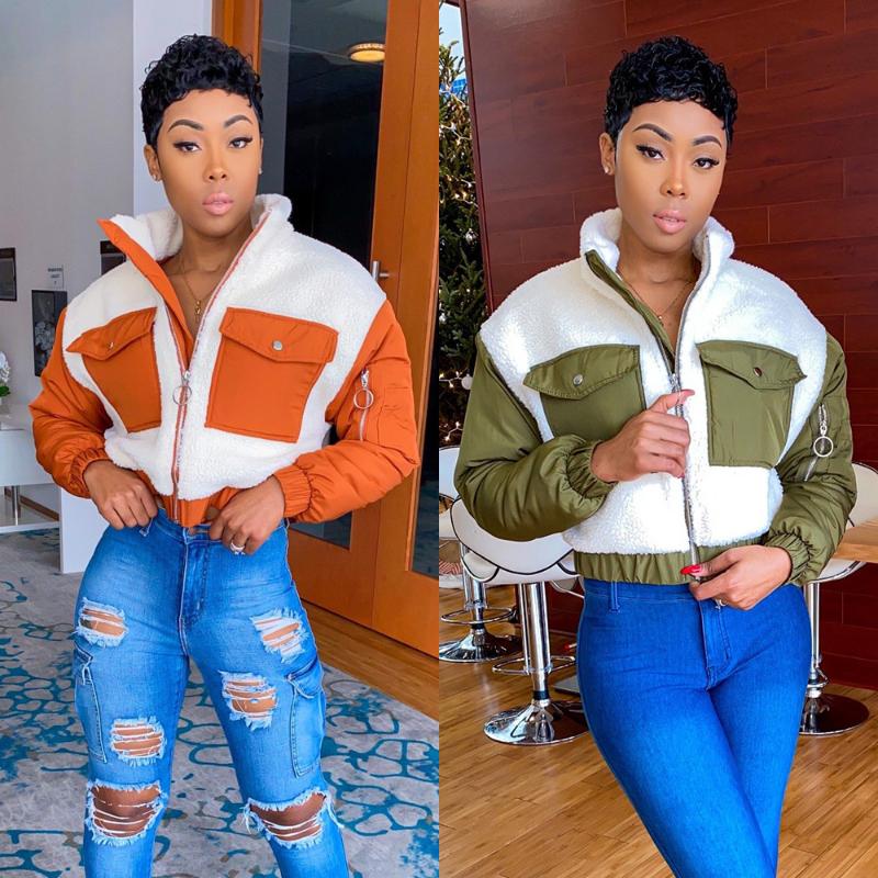 2021 Fall Winter Casual Womens Thick Jacket With Pockets Wool Fleece Fabric Long Sleeves Short Coat Warm And Stretchy Tops
2021 Fall Winter Casual Womens Thick Jacket With Pockets Wool Fleece Fabric Long Sleeves Short Coat Warm And Stretchy Tops