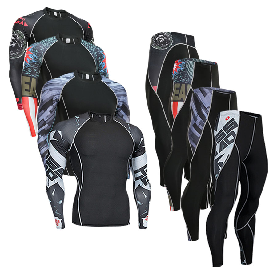 Training Clothes Gym Yoga Suits Mens Sport Running Set Compression T-Shirt + Pants Skin-Tight Long Sleeves Fitness 110KG mm, White
Training Clothes Gym Yoga Suits Mens Sport Running Set Compression T-Shirt + Pants Skin-Tight Long Sleeves Fitness 110KG mm, White