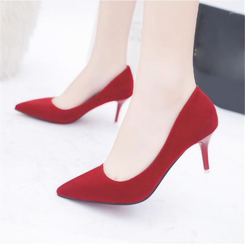 Plus Size Office Lady Shoes Faux Suede High Heels Woman Shoes Pointed Toe Dress Basic Pumps Women Boat zapatos mujer1, Black
Plus Size Office Lady Shoes Faux Suede High Heels Woman Shoes Pointed Toe Dress Basic Pumps Women Boat zapatos mujer1, Black