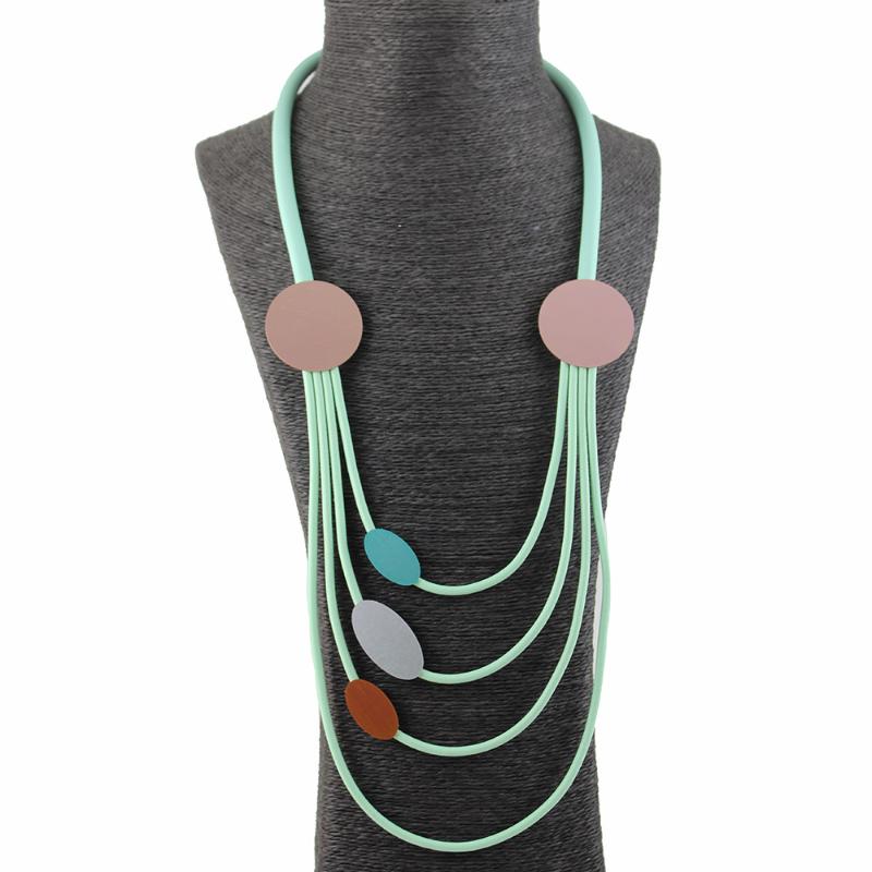 Light Aqua rubber Long Statement Necklace Women Rubber Rope Chain Chunky Necklaces office lady Jewelry
Light Aqua rubber Long Statement Necklace Women Rubber Rope Chain Chunky Necklaces office lady Jewelry