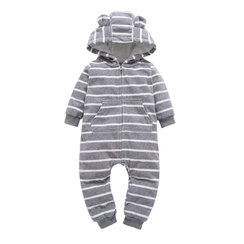 Autumn Fleece baby clothes baby girls boys Long sleeves bodysuit baby boy jumpsuit Y1221