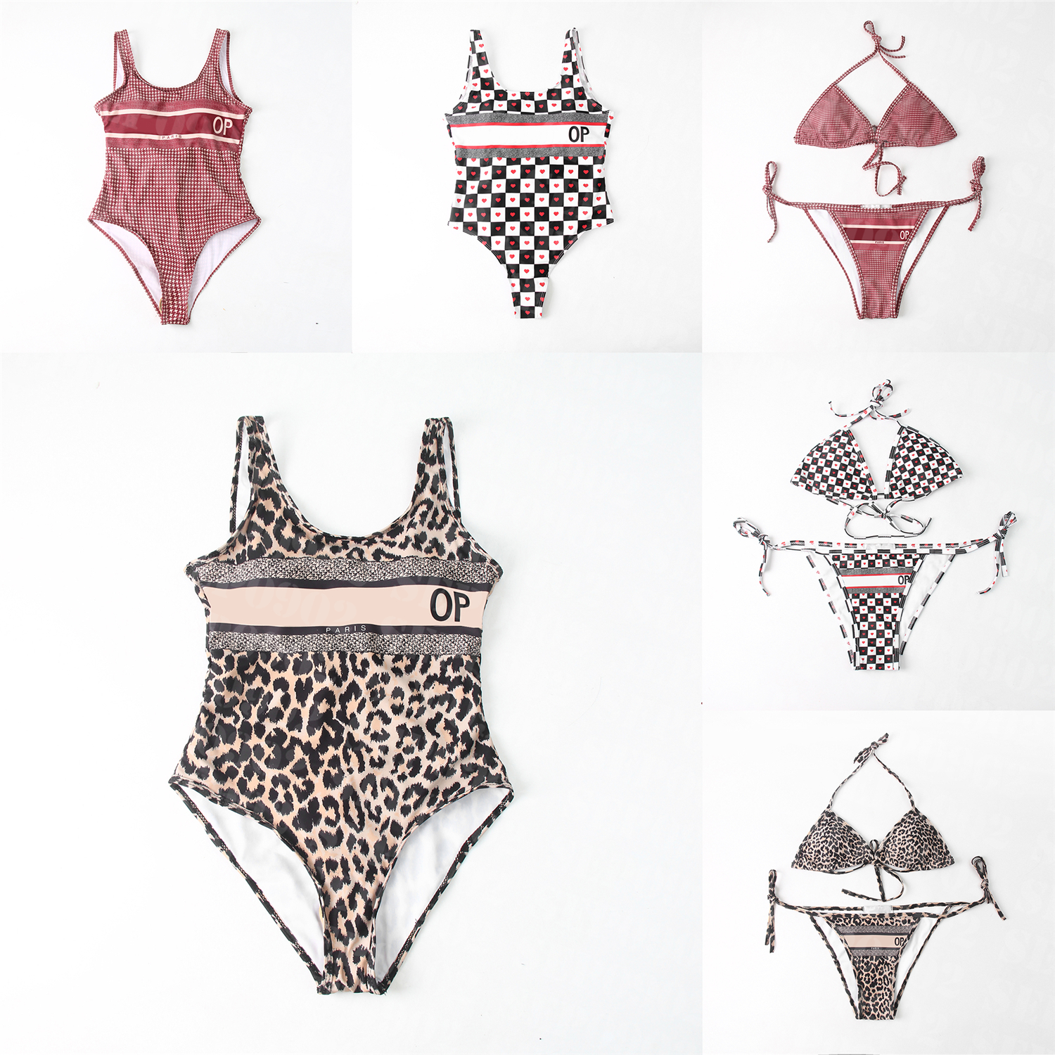 Women Sexy Backless Swimsuit Leopard Print Bathing Suit Deep V Neck Bikini Set Summer Beach Vacation Swimwear
Women Sexy Backless Swimsuit Leopard Print Bathing Suit Deep V Neck Bikini Set Summer Beach Vacation Swimwear