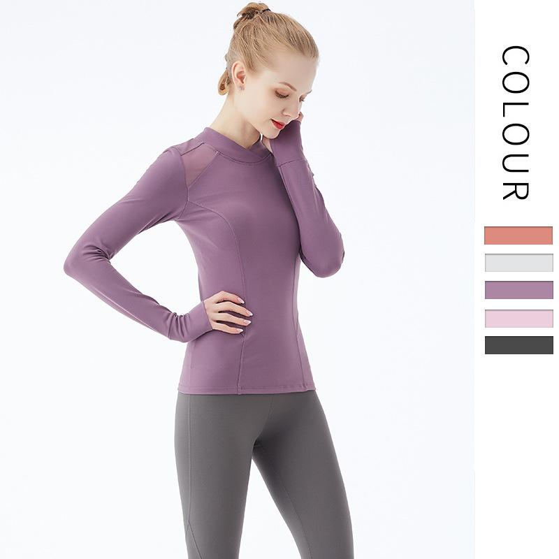 Yoga Crop Top Wear Ins Wind Net Yarn Slim Color Elastic and Breathable Tight Workout Gym Long-Sleeved T-Shirt Sportswear 2021, Black
Yoga Crop Top Wear Ins Wind Net Yarn Slim Color Elastic and Breathable Tight Workout Gym Long-Sleeved T-Shirt Sportswear 2021, Black