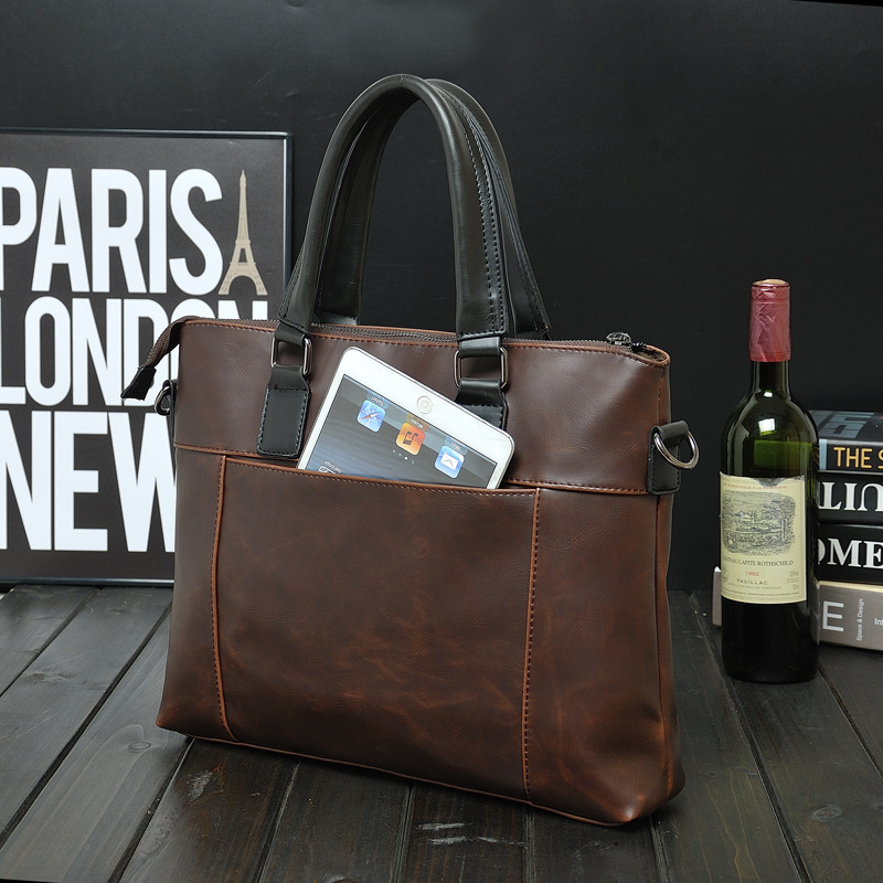 Women Business Single Shoulder Laptop Bag Cross Section Briefcase Computer Package Inclined Bag Men's Handbags Bags