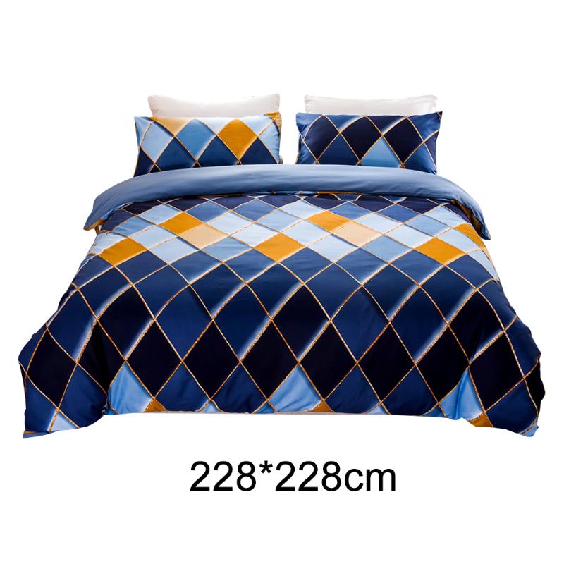 3pcs Bedding Set Fashion Pillow Cases Non Slip Accessories Gift Quilt Cover Rhombus Print Home Decor Bedroom Hotel Comfortable, Blue
3pcs Bedding Set Fashion Pillow Cases Non Slip Accessories Gift Quilt Cover Rhombus Print Home Decor Bedroom Hotel Comfortable, Blue