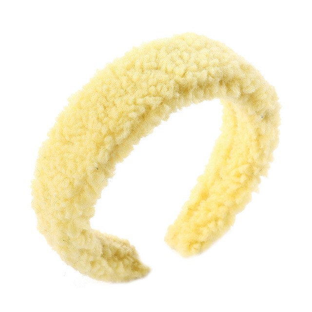 Lambswool Headbands Bohemian Solid Hairband Fashion Head Hoop Women Bezel Turban Headwear Hair Accessories Girls Hair Band