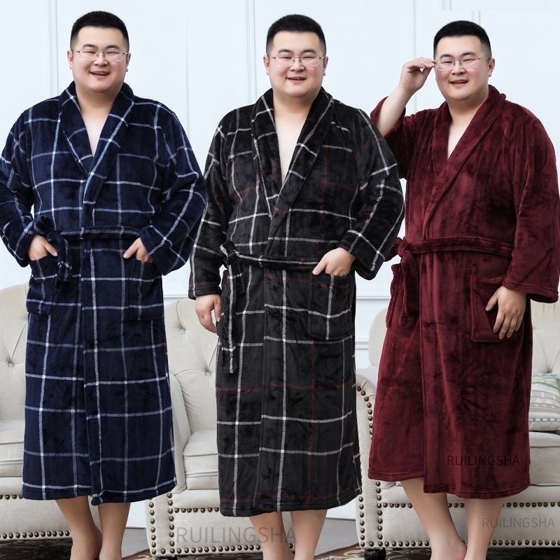 Men Plus Size Warm Flannel Bathrobe 40-130 KG Men Winter Coral Fleece Bath Robe Night Sleepwear Women Dressing Gown Cozy Robes 201111, Men wine
Men Plus Size Warm Flannel Bathrobe 40-130 KG Men Winter Coral Fleece Bath Robe Night Sleepwear Women Dressing Gown Cozy Robes 201111, Men wine