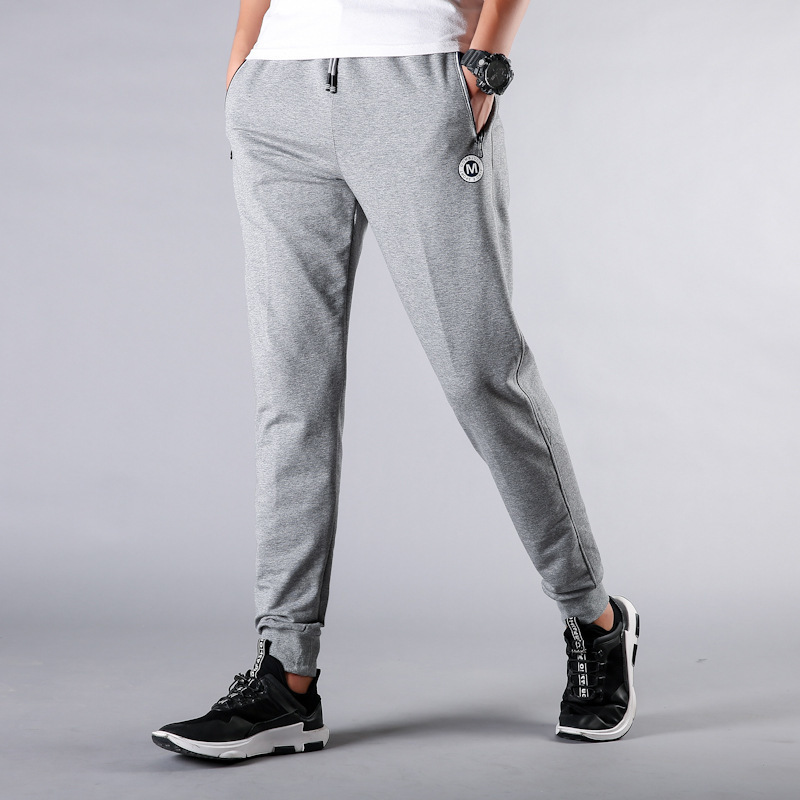 Big Size Sports Trousers Male Loose Leggings Plus Fat plus Fat Man Feet Leisure Wei Pants Close The Mouth Knitting Wei Pants T200422