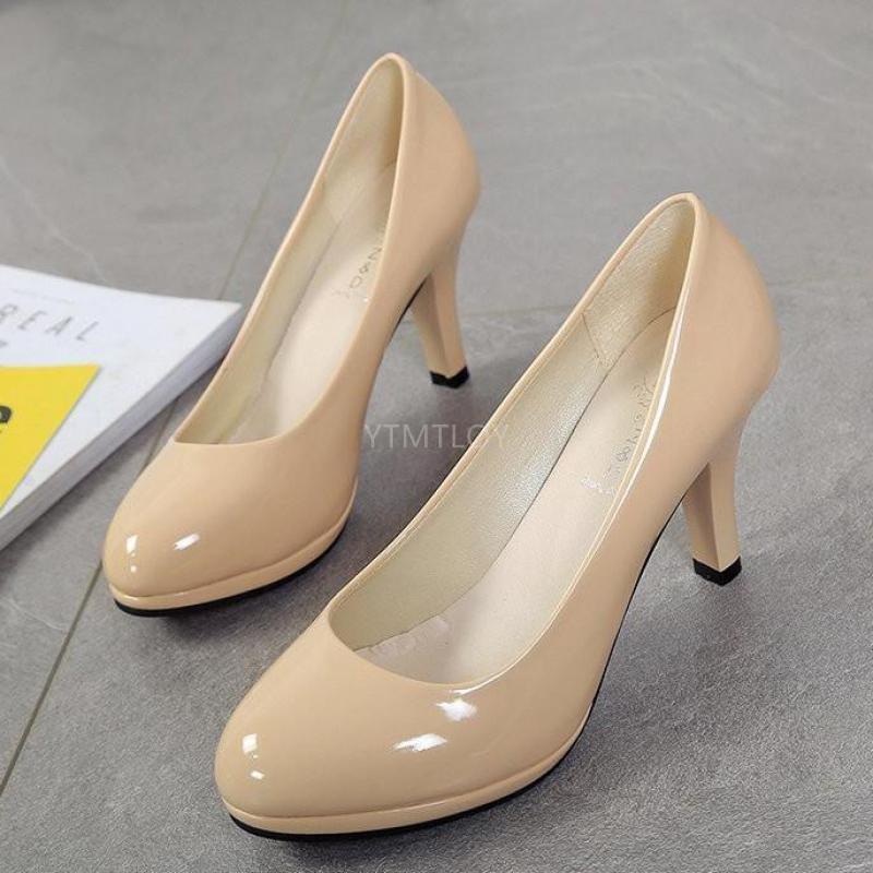 Plus Size 34-42 Office Shoes Woman Patent Leather Pumps Dress Wedding Ladies Round Toe Thin Heels Zapatos Rojos Mujer, Beige
Plus Size 34-42 Office Shoes Woman Patent Leather Pumps Dress Wedding Ladies Round Toe Thin Heels Zapatos Rojos Mujer, Beige