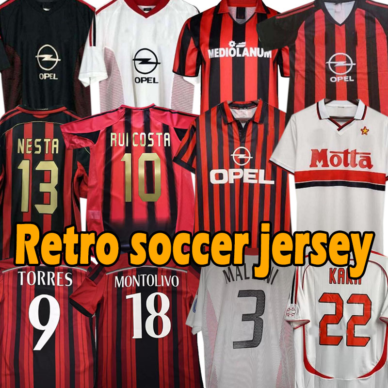 Ac Milan Retro Soccer Jerseys TOMORI IBRAHIMOVIC Kaka Baggio GIROUD Maldini VAN BASTEN Pirlo Inzaghi Beckham Gullit Shevchenko Vintage Shirt Classic Kit 06 07 21 22, 2006-07
Ac Milan Retro Soccer Jerseys TOMORI IBRAHIMOVIC Kaka Baggio GIROUD Maldini VAN BASTEN Pirlo Inzaghi Beckham Gullit Shevchenko Vintage Shirt Classic Kit 06 07 21 22, 2006-07