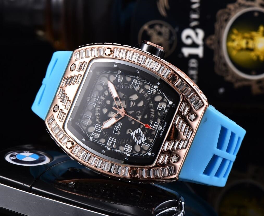 High Quality Quartz Colorful Shinning Rhinestone Top Brand Silicone 43mm Bling Diamond Watches for Men Women Fashion Gold Wristwatches Table, Slivery;brown
High Quality Quartz Colorful Shinning Rhinestone Top Brand Silicone 43mm Bling Diamond Watches for Men Women Fashion Gold Wristwatches Table, Slivery;brown