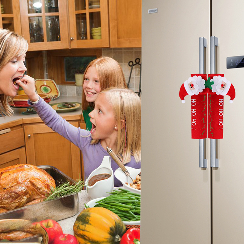 Refrigerator Oven Protection Cover Handle Santa Elk Snowman Door Gloves Xmas Kitchen Decor
Refrigerator Oven Protection Cover Handle Santa Elk Snowman Door Gloves Xmas Kitchen Decor