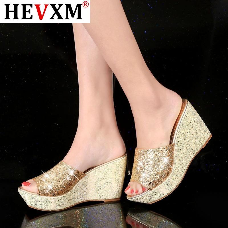 Women Slipper Sandals Heels Wedges Platform Leather Peep toe Crystal Elegant Female Sandals Ladies Mules Summer Shoes
Women Slipper Sandals Heels Wedges Platform Leather Peep toe Crystal Elegant Female Sandals Ladies Mules Summer Shoes