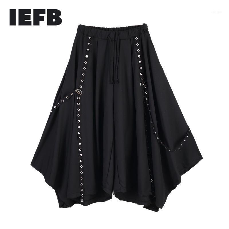 IEFB men and women's wear 2020 autumn Personality Rivet ribbon patchwork Irregular loose black wide leg pants tide new 9Y997011
IEFB men and women's wear 2020 autumn Personality Rivet ribbon patchwork Irregular loose black wide leg pants tide new 9Y997011