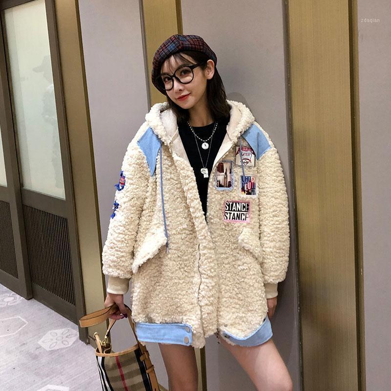 Winter Personality Patch Cashmere Women Jacket Hooded Zipper Female Loose Long Winter Casual Loose Jackets and Coats1, Beige
Winter Personality Patch Cashmere Women Jacket Hooded Zipper Female Loose Long Winter Casual Loose Jackets and Coats1, Beige
