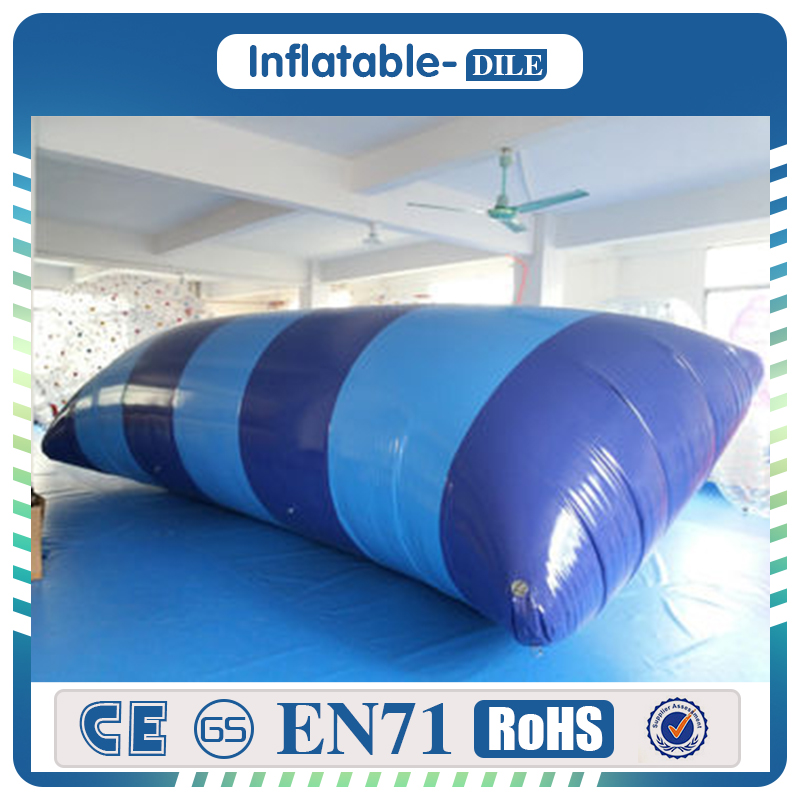 Newest bouncer 09mm PVC Tarpaulin 62m Water Pillow Inflatable Water Blob Catapult with Pump