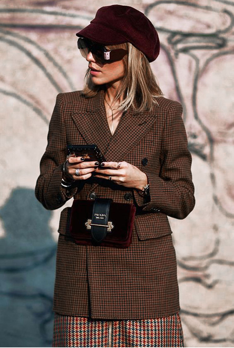 AEL Women Winter Autumn Plaid Woolen Suit Jacket Grace Female Coat Fashion Lattice Slim Waist Office Lady Clothing 201030