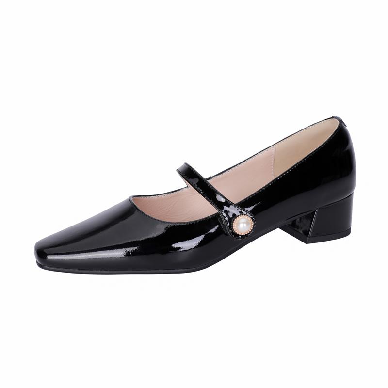 Pearl Decoration 4cm med heels Women Mary Janes Women Shoes Spring Newest Genuine Leatehr Shoes For Party, Black
Pearl Decoration 4cm med heels Women Mary Janes Women Shoes Spring Newest Genuine Leatehr Shoes For Party, Black