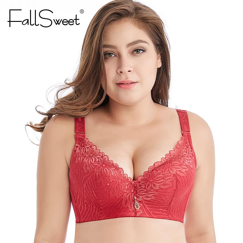 FallSweet Plus Size Lace Bras for Women High Street Lingerie D E Cup Push Up Underwire Brassieres Femme, Burgundy
FallSweet Plus Size Lace Bras for Women High Street Lingerie D E Cup Push Up Underwire Brassieres Femme, Burgundy