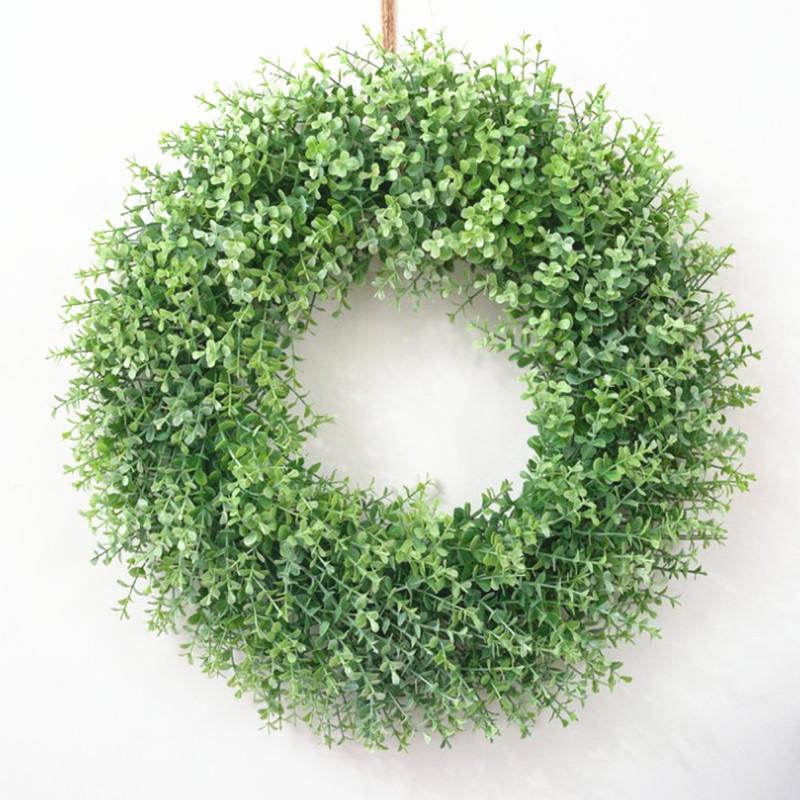 16" Plastic Christmas Flower Wreaths for Door Round Artificial Eucalyptus leaf Garland Faux Plant Wedding Home Decor, Light green 
16" Plastic Christmas Flower Wreaths for Door Round Artificial Eucalyptus leaf Garland Faux Plant Wedding Home Decor, Light green